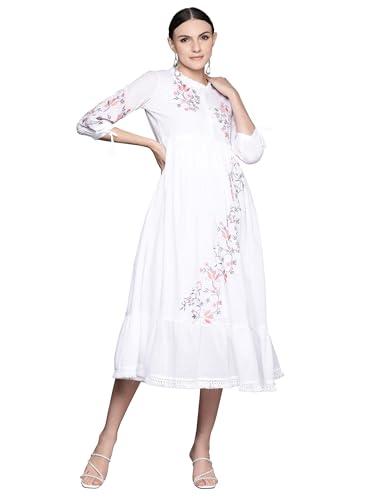 indo era cotton flared embroidered dresses for women (white_ed5wh7170_small)