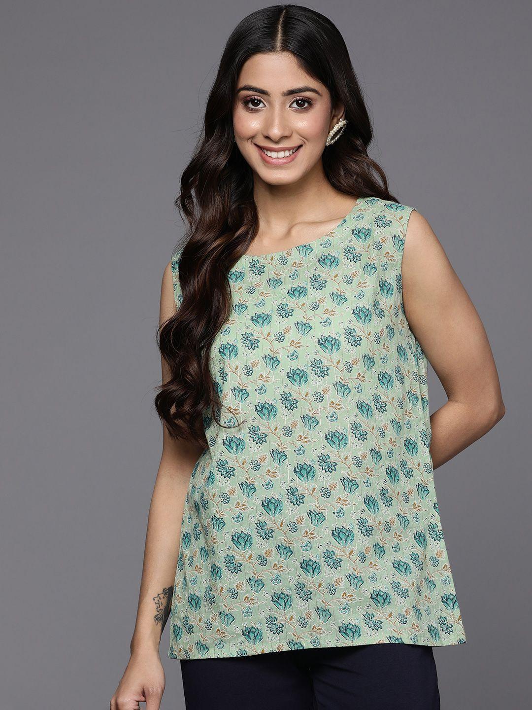 indo era ethnic motifs printed regular top