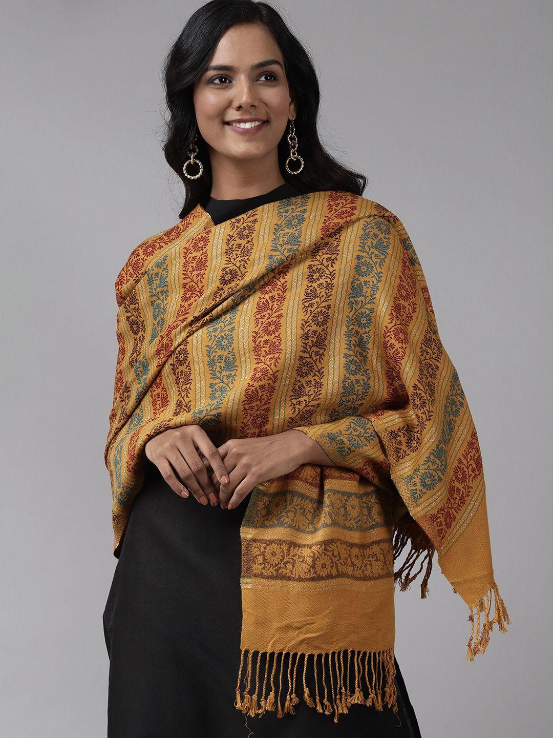 indo era ethnic motifs woven design shawl