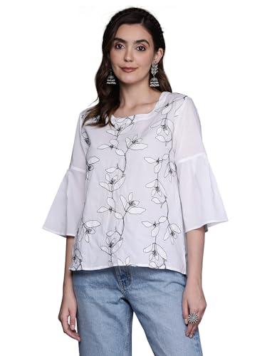 indo era women's embroidered pure cotton boxy top (tp0wh7061_large)