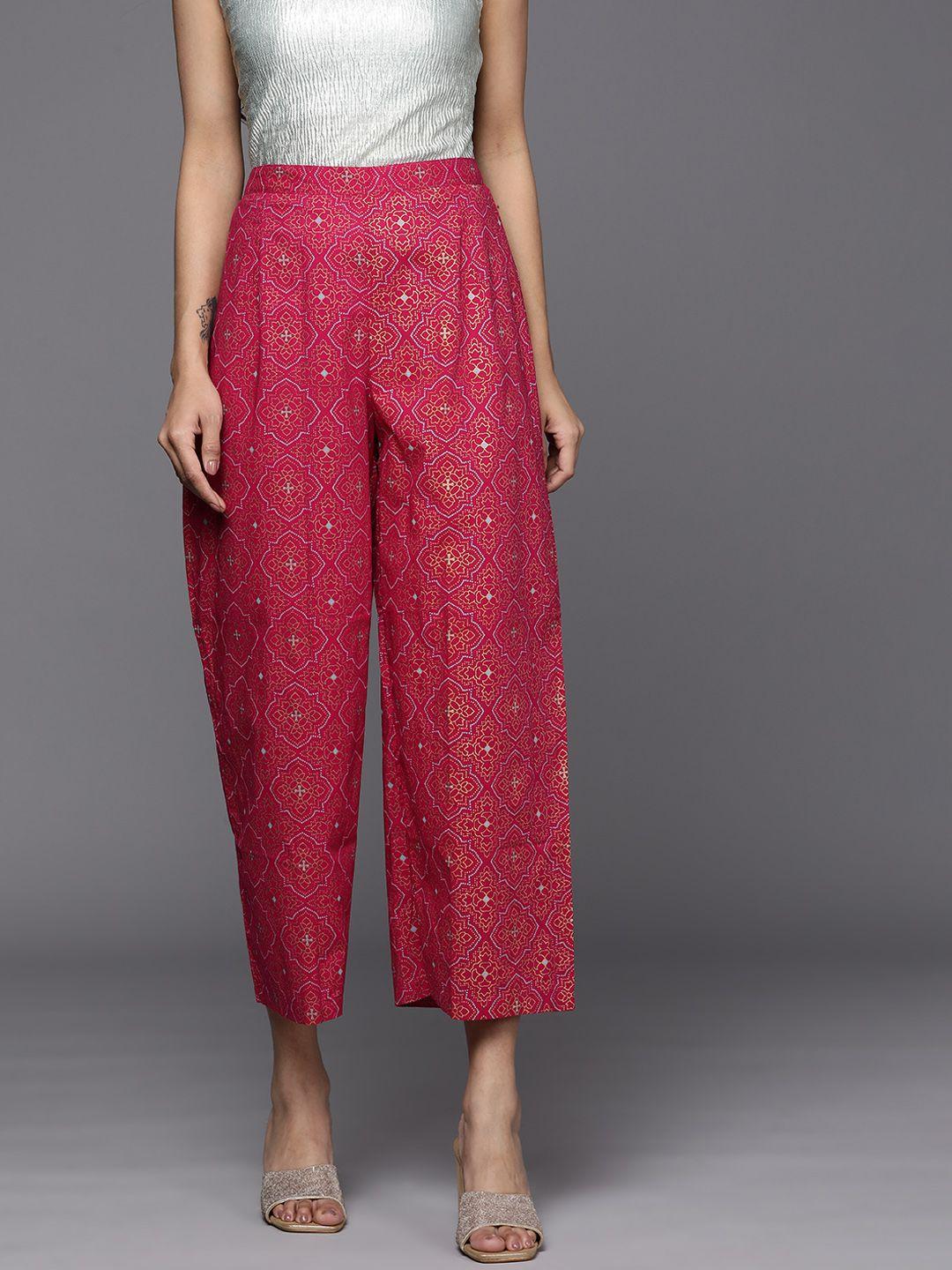 indo era women ethnic motifs printed palazzos