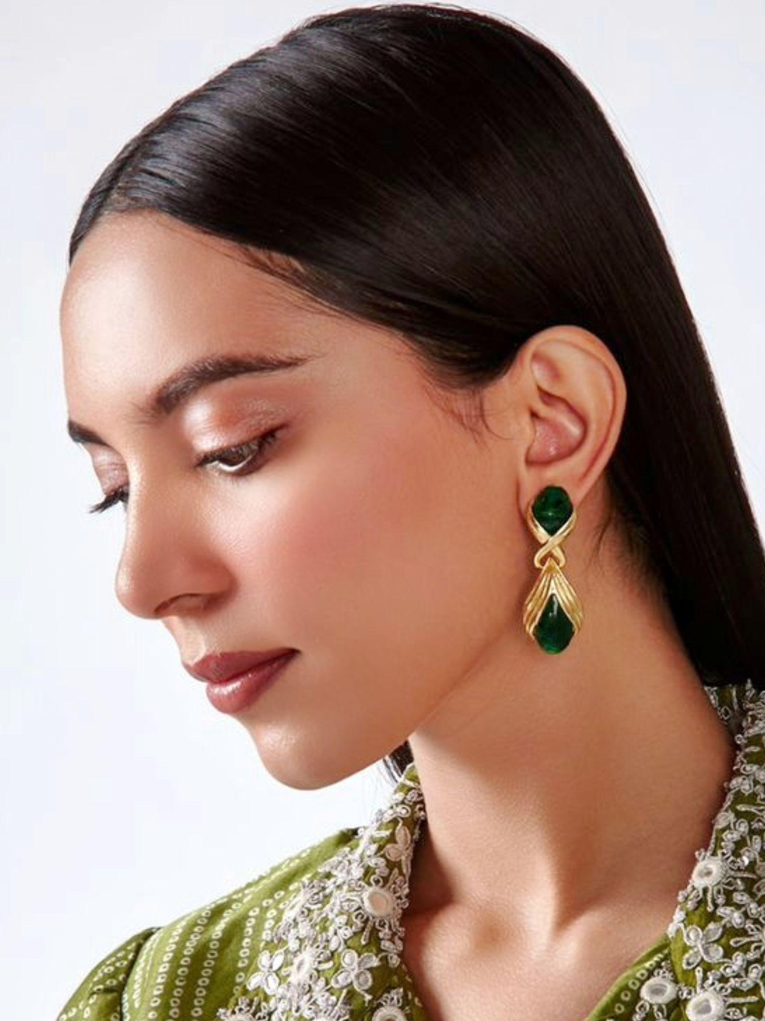 indo-western handcrafted earring