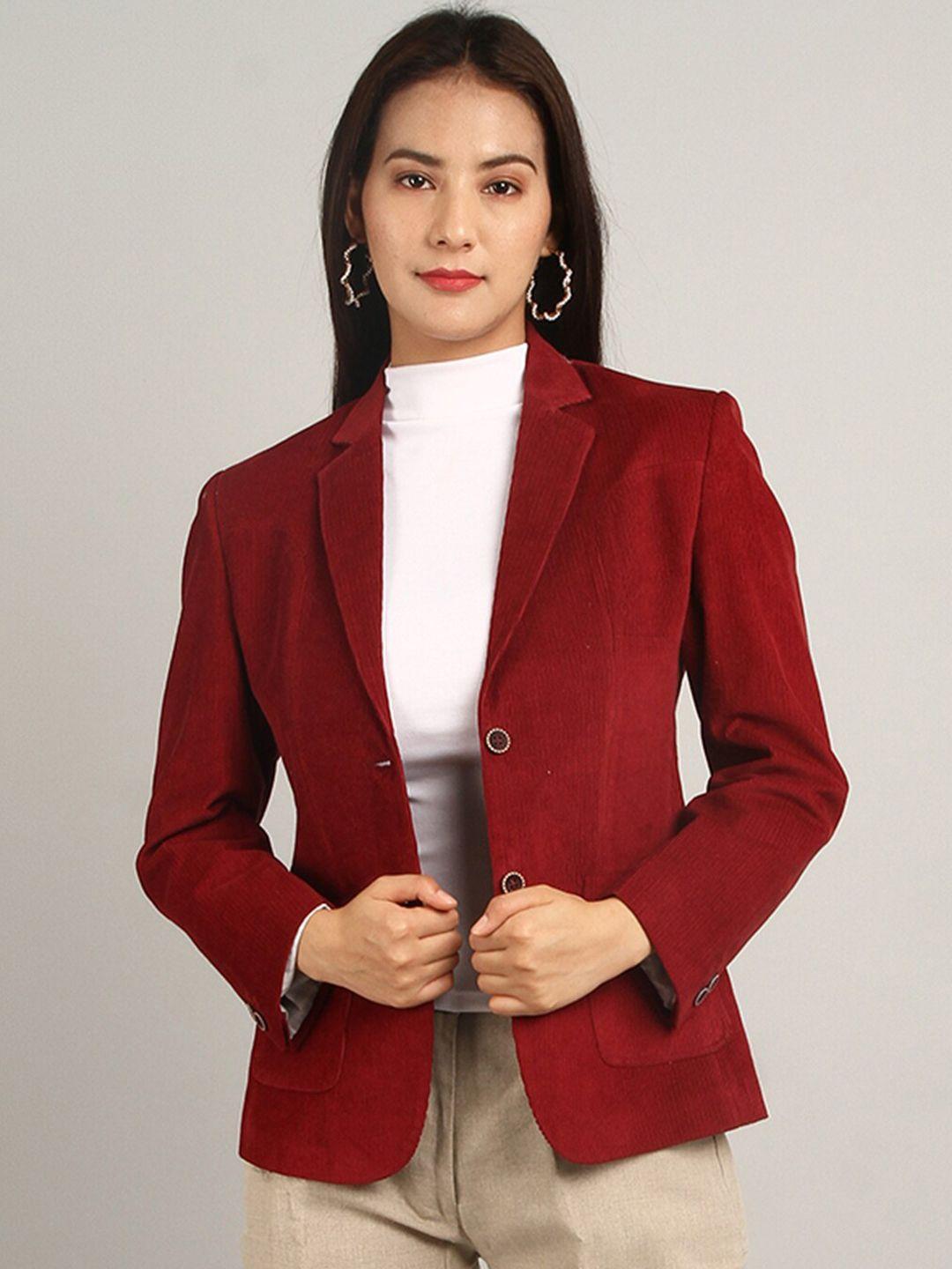 indophilia corduroy single-breasted casual blazer