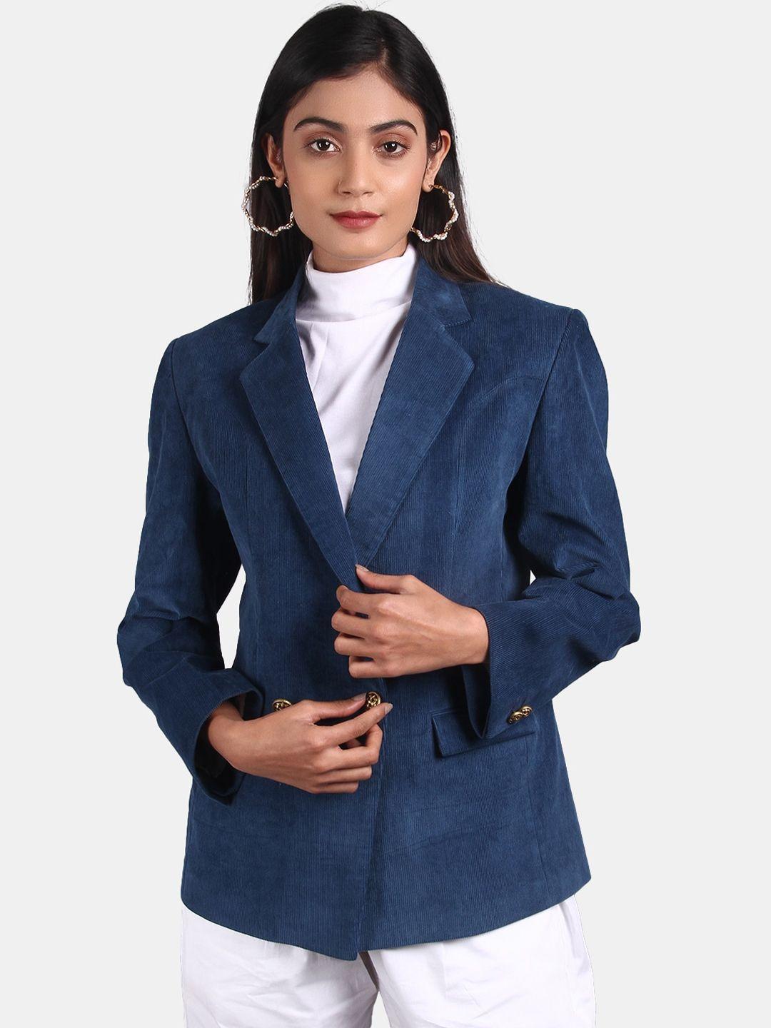 indophilia double-breasted corduroy cotton blazer