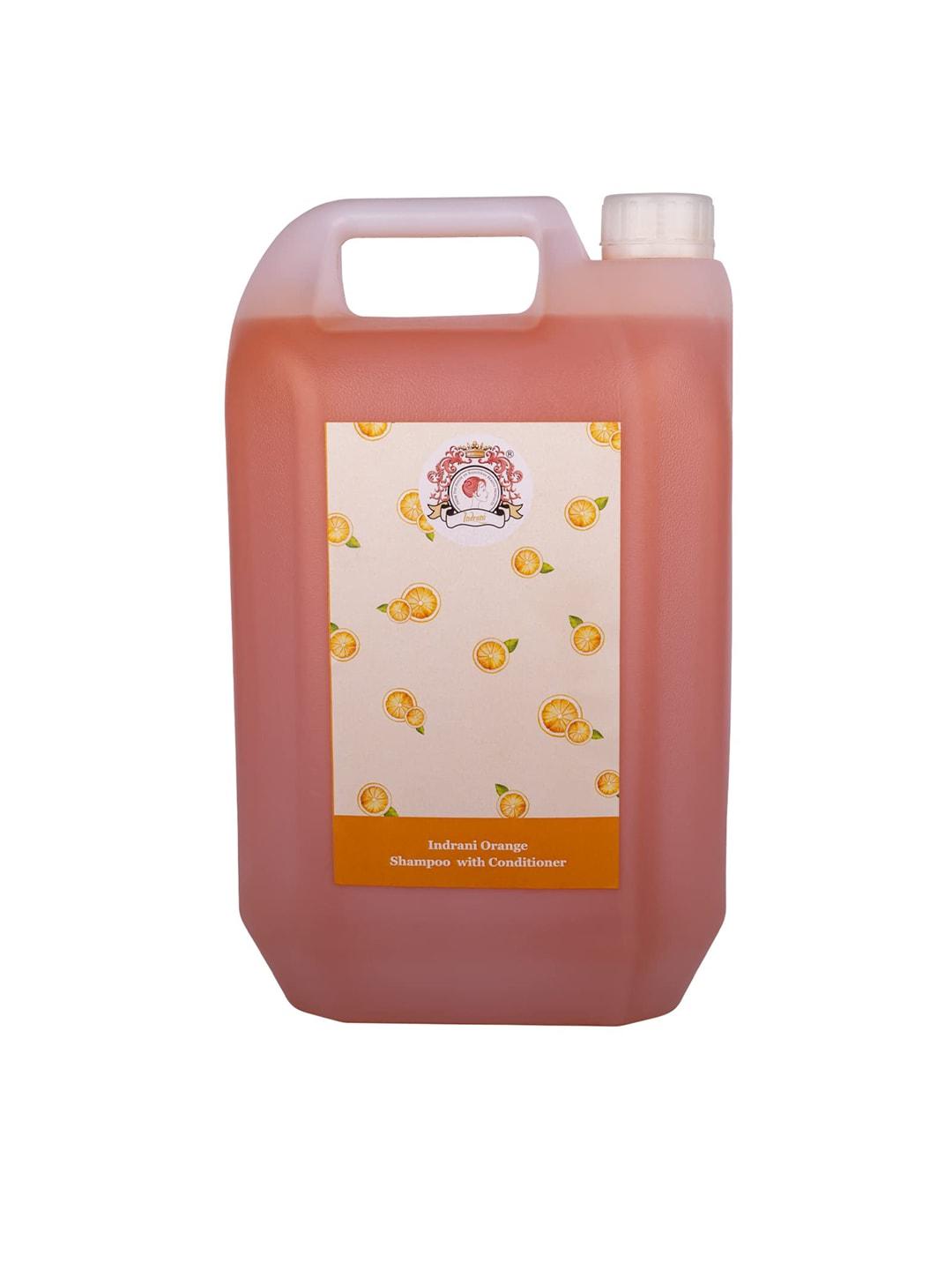 indrani cosmetics orange shampoo with conditioner - 5 litres