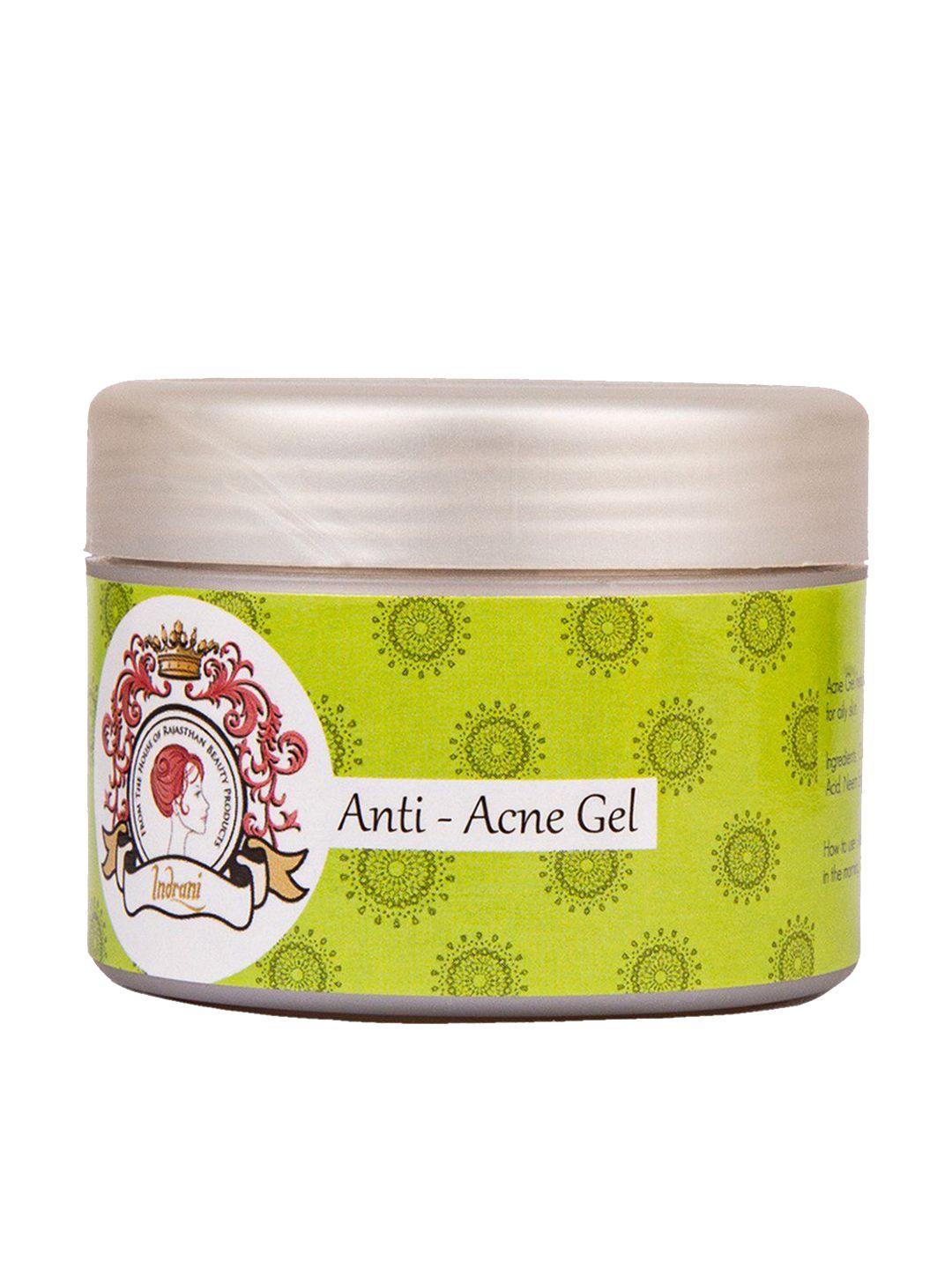 indrani cosmetics anti acne gel to remove acne & blackheads - 50 g