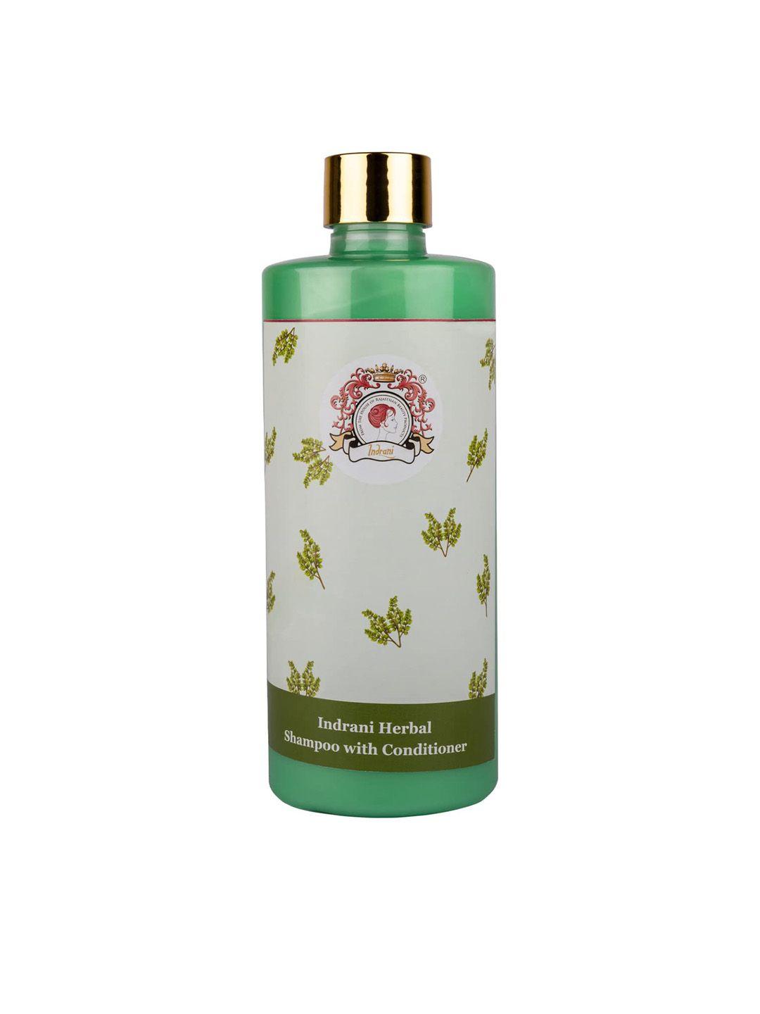 indrani cosmetics herbal shampoo with conditioner - 500 ml