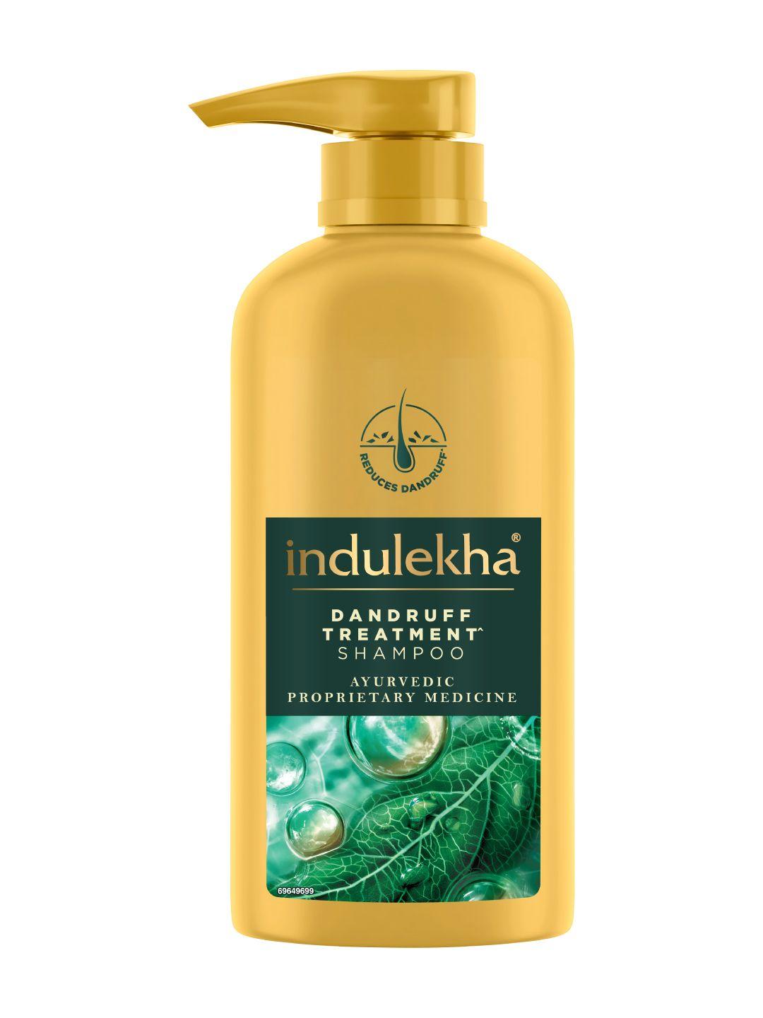 indulekha dandruff treatment shampoo with amla & neem - 580ml