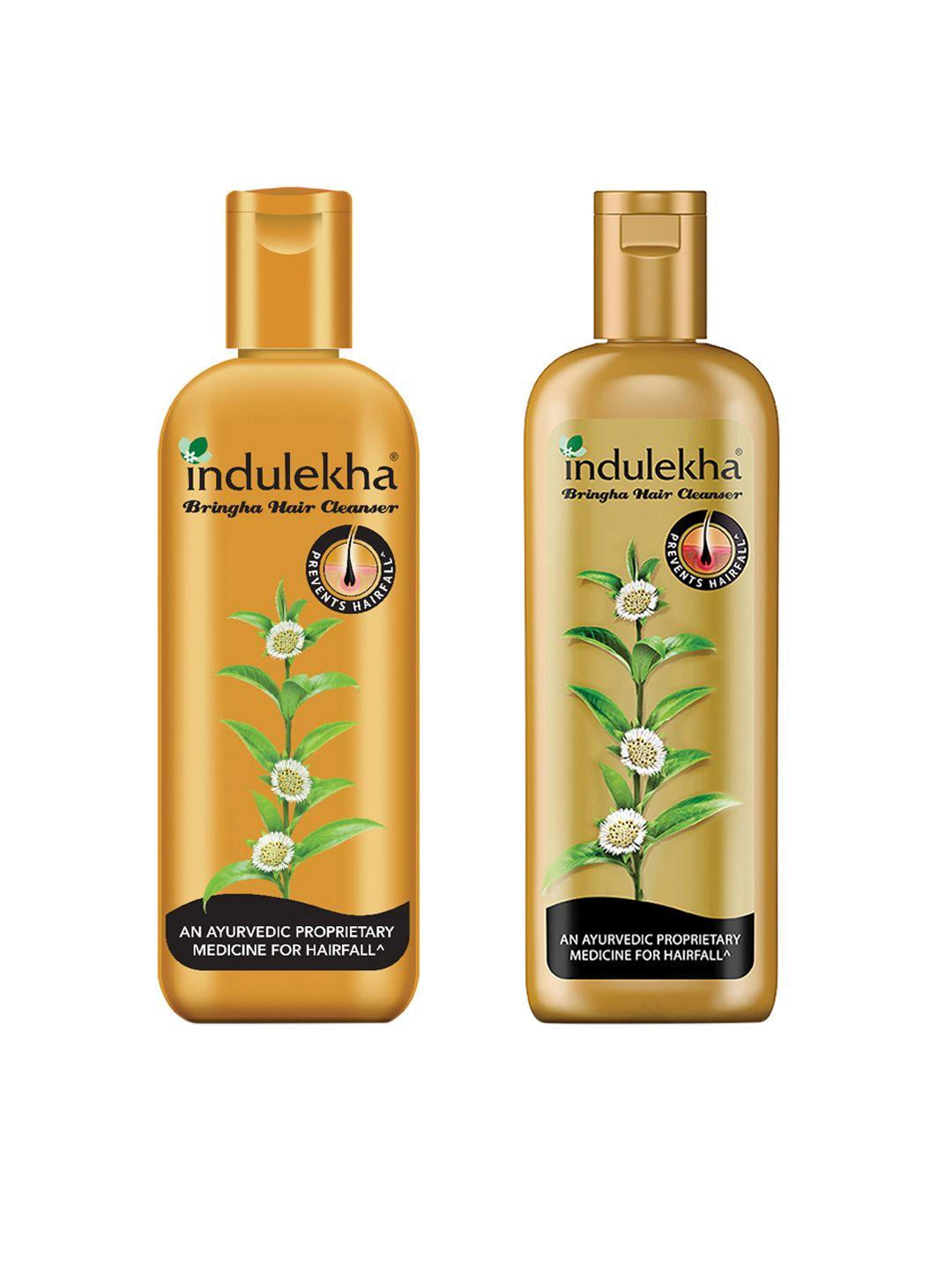 indulekha set of bringha anti-hairfall & hair cleanser shampoo
