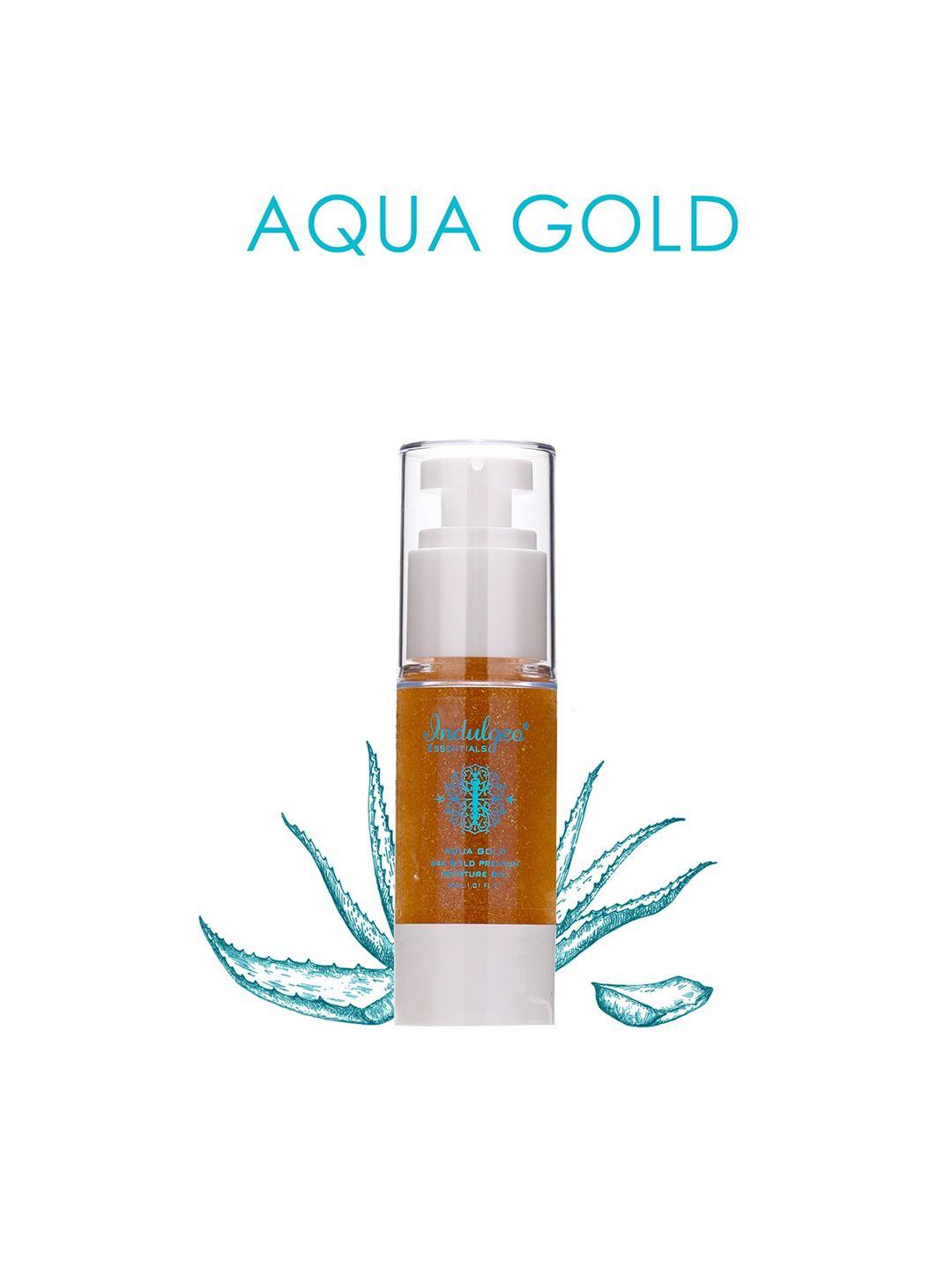 indulgeo essentials aqua gold 24k gold premium moisture gel with licorice - 30 ml