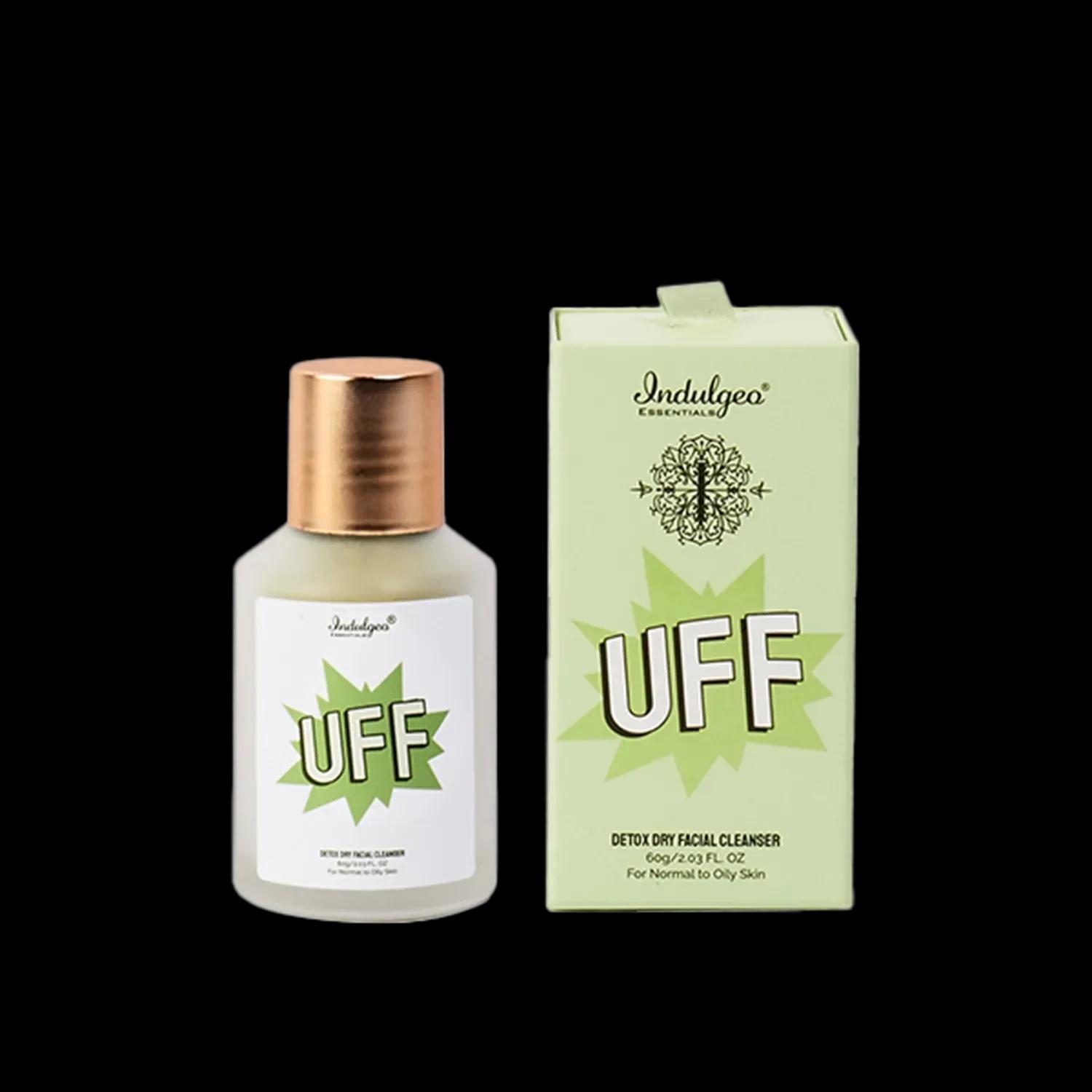 indulgeo essentials uff detox dry facial cleanser (60g)