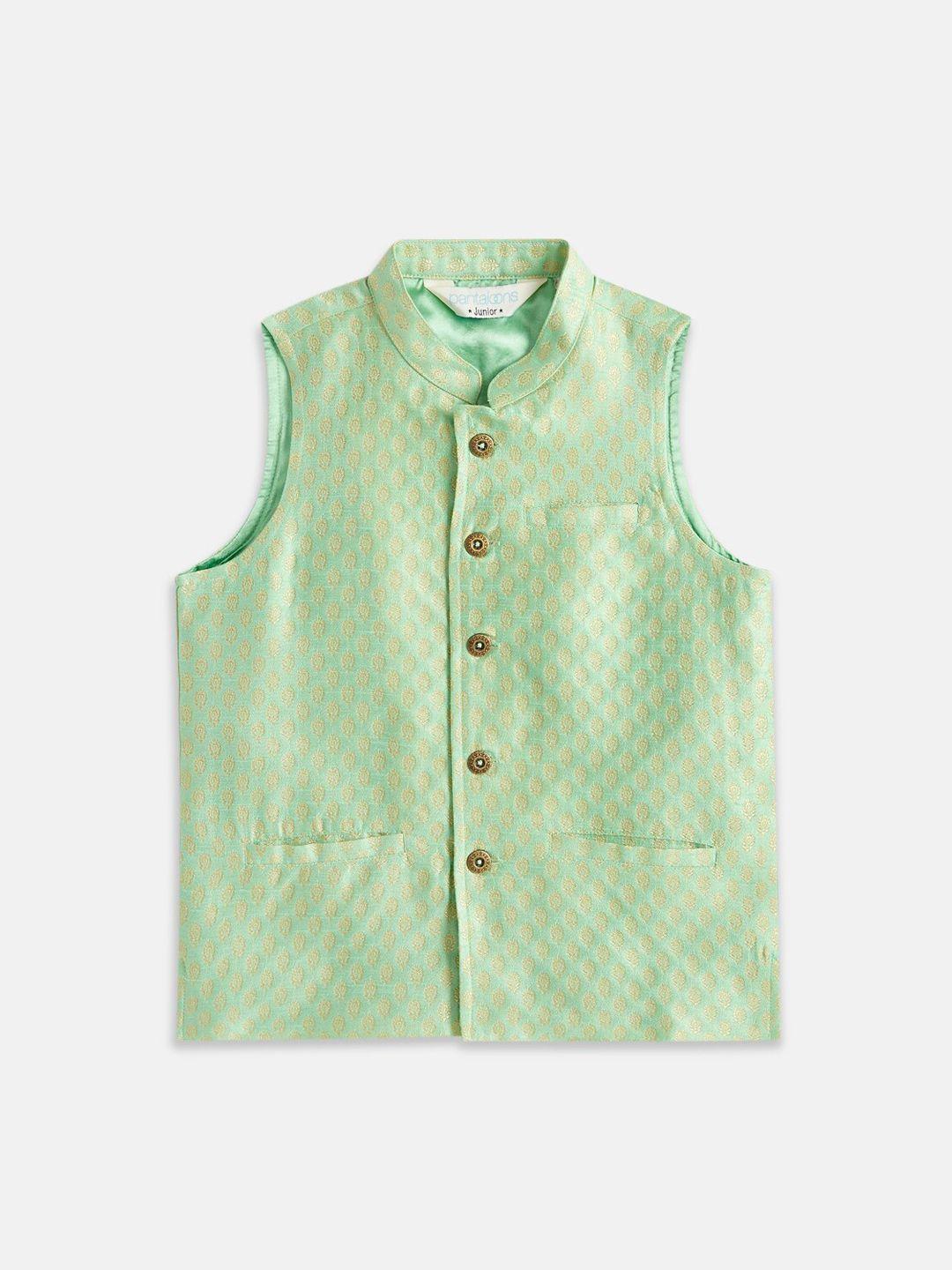 indus route by pantaloons boys woven design waistcoat
