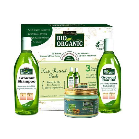 indus valley bio organic hair revival gift pack diy kit