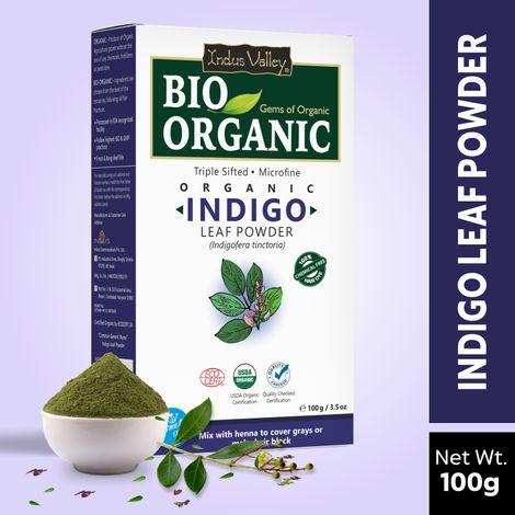 indus valley bio organic indigo leaf powder- 100g
