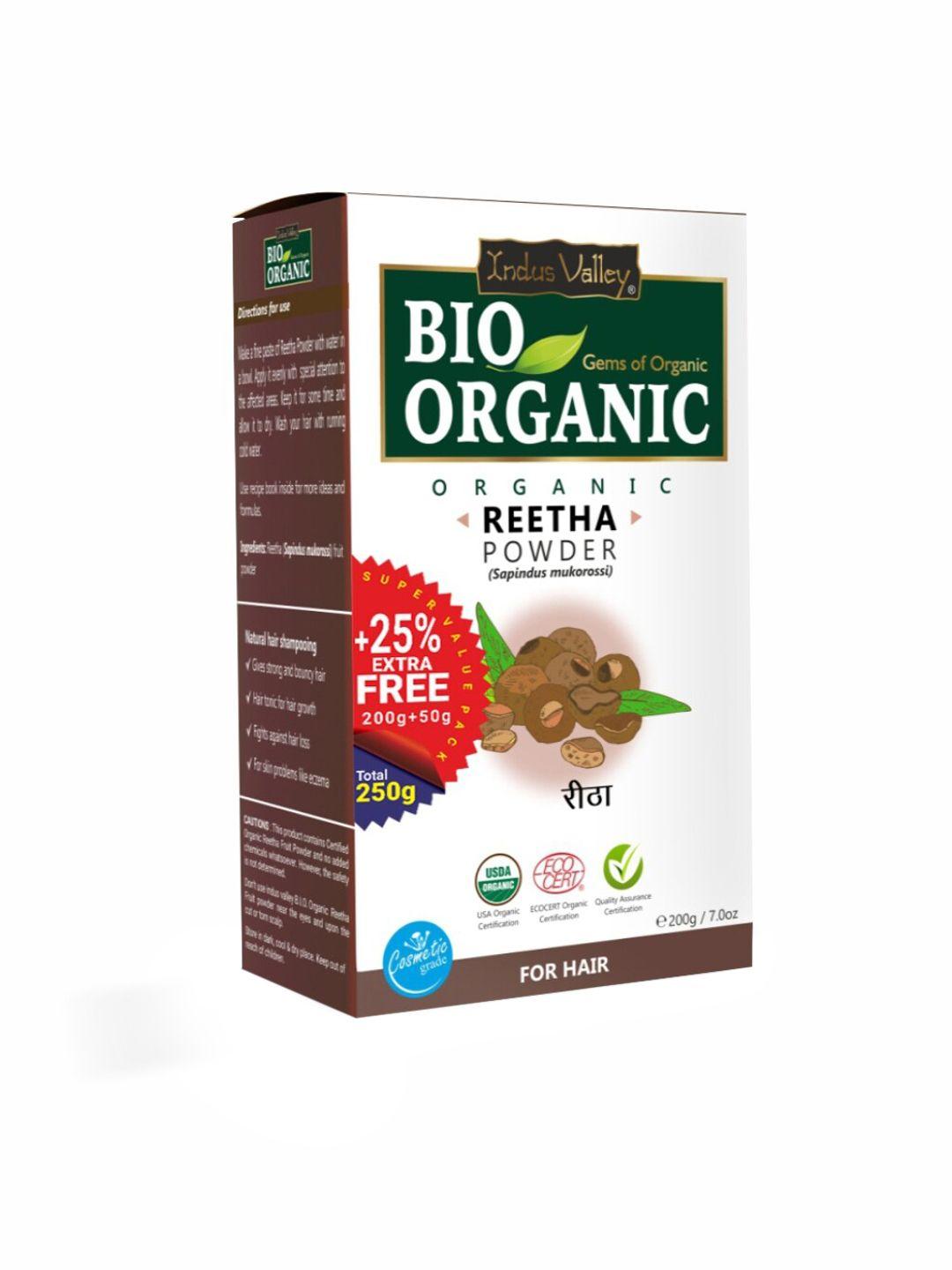 indus valley bio organic pure reetha powder - 250 g