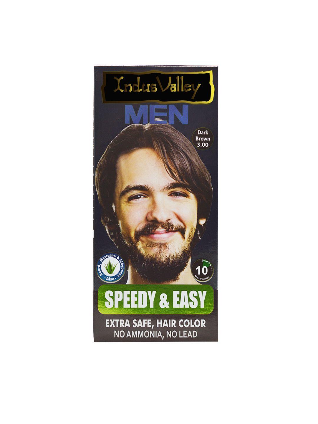 indus valley speedy and easy hair color dark brown 3.0 220 g