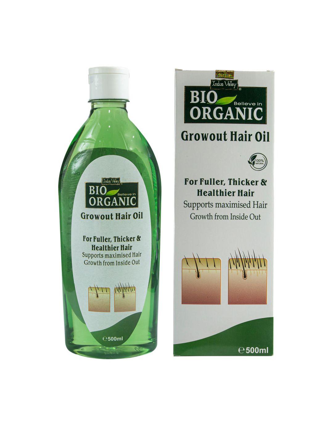 indus valley unisex bio organic growout hair oil 500ml