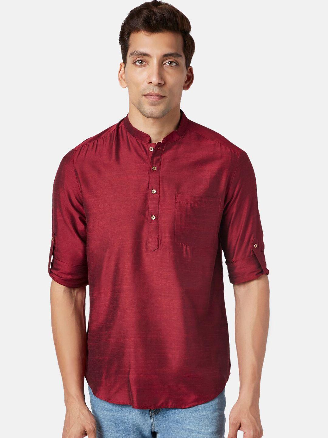 indus route by pantaloons mandarin collar kurta