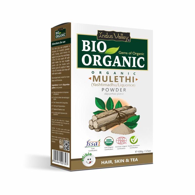 indus valley bio organic 100% natural mulethi powder