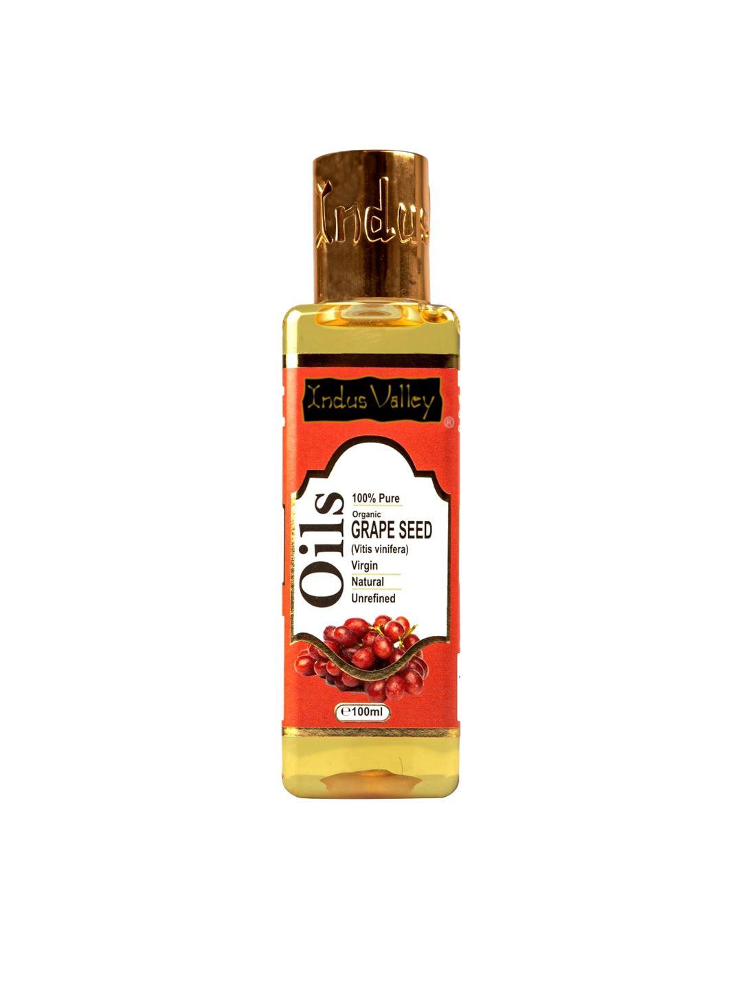 indus valley bio organic grapeseed carrier oil - 100 ml