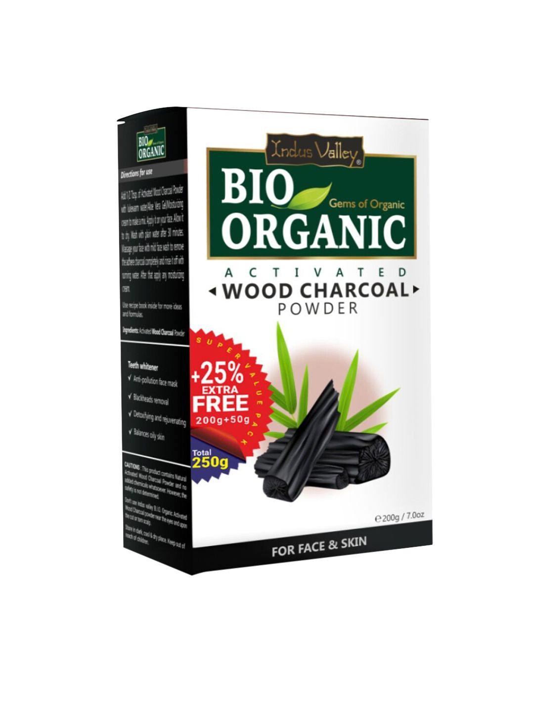 indus valley bio organic pure charcoal face pack powder 250 g