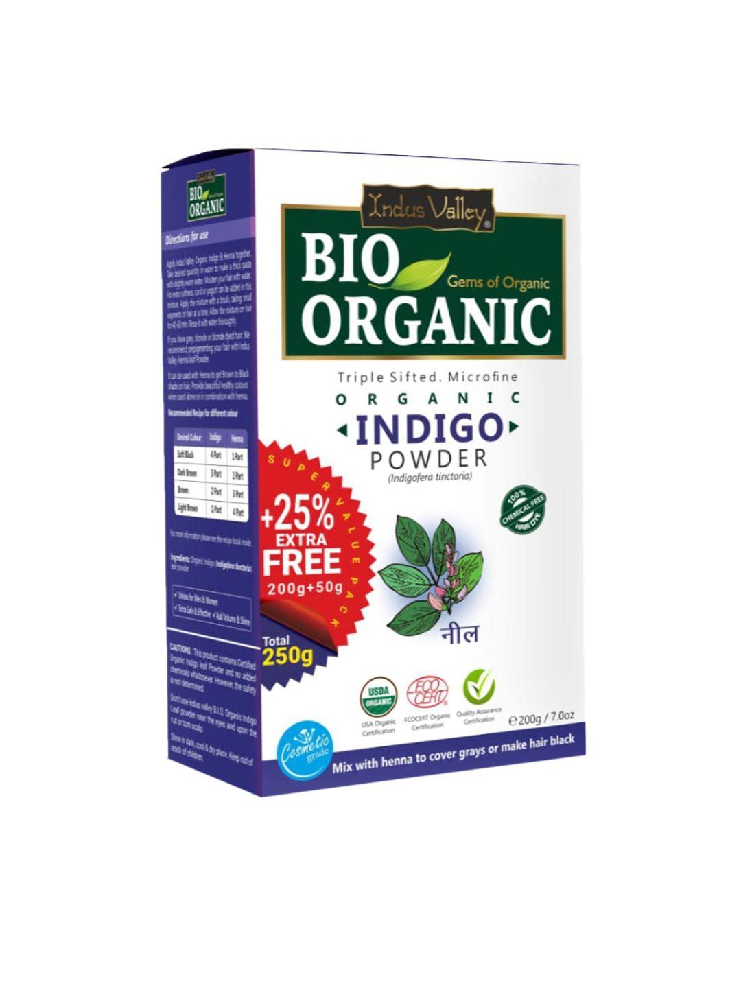 indus valley bio organic pure indigo leaf powder - 250 g