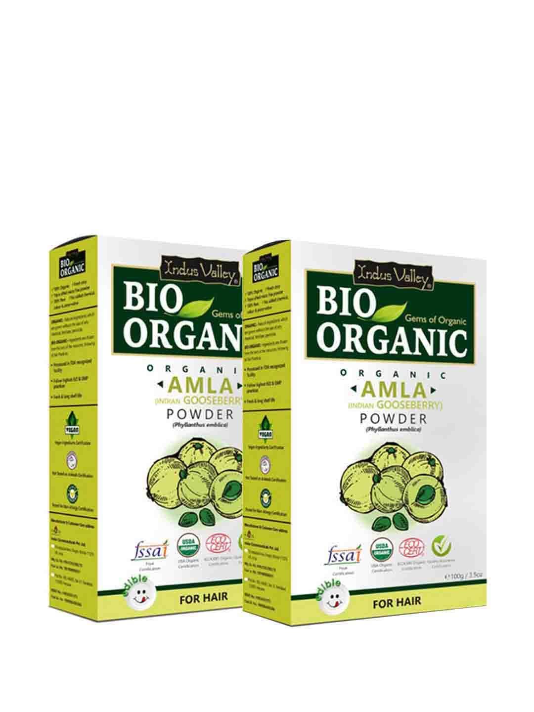 indus valley pack of 2 bio organic amla powder