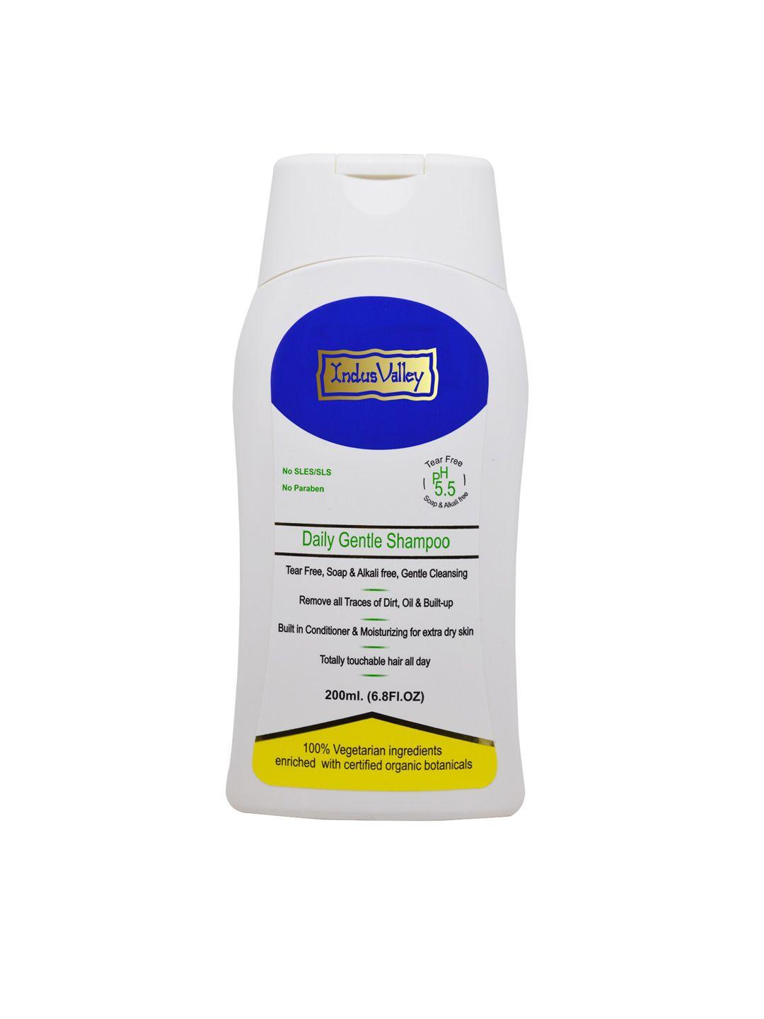indus valley unisex daily gentle shampoo - 200 ml