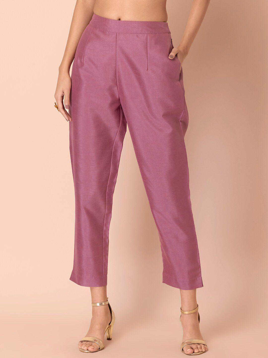 indya straight-fit cigarette trousers