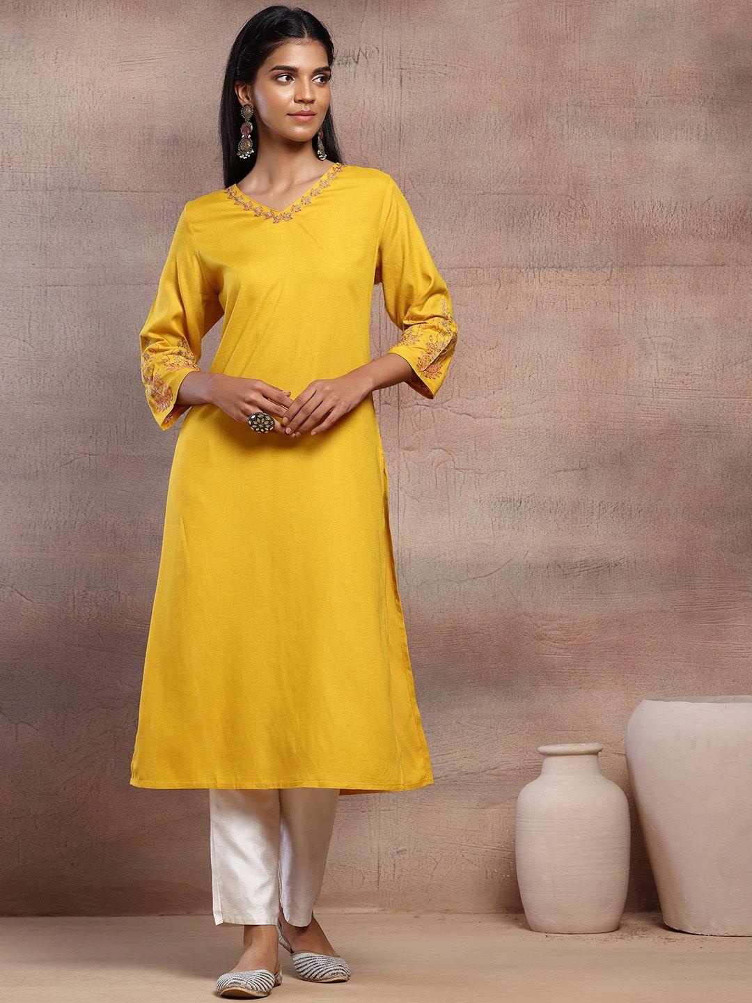 indya v-neck kurta