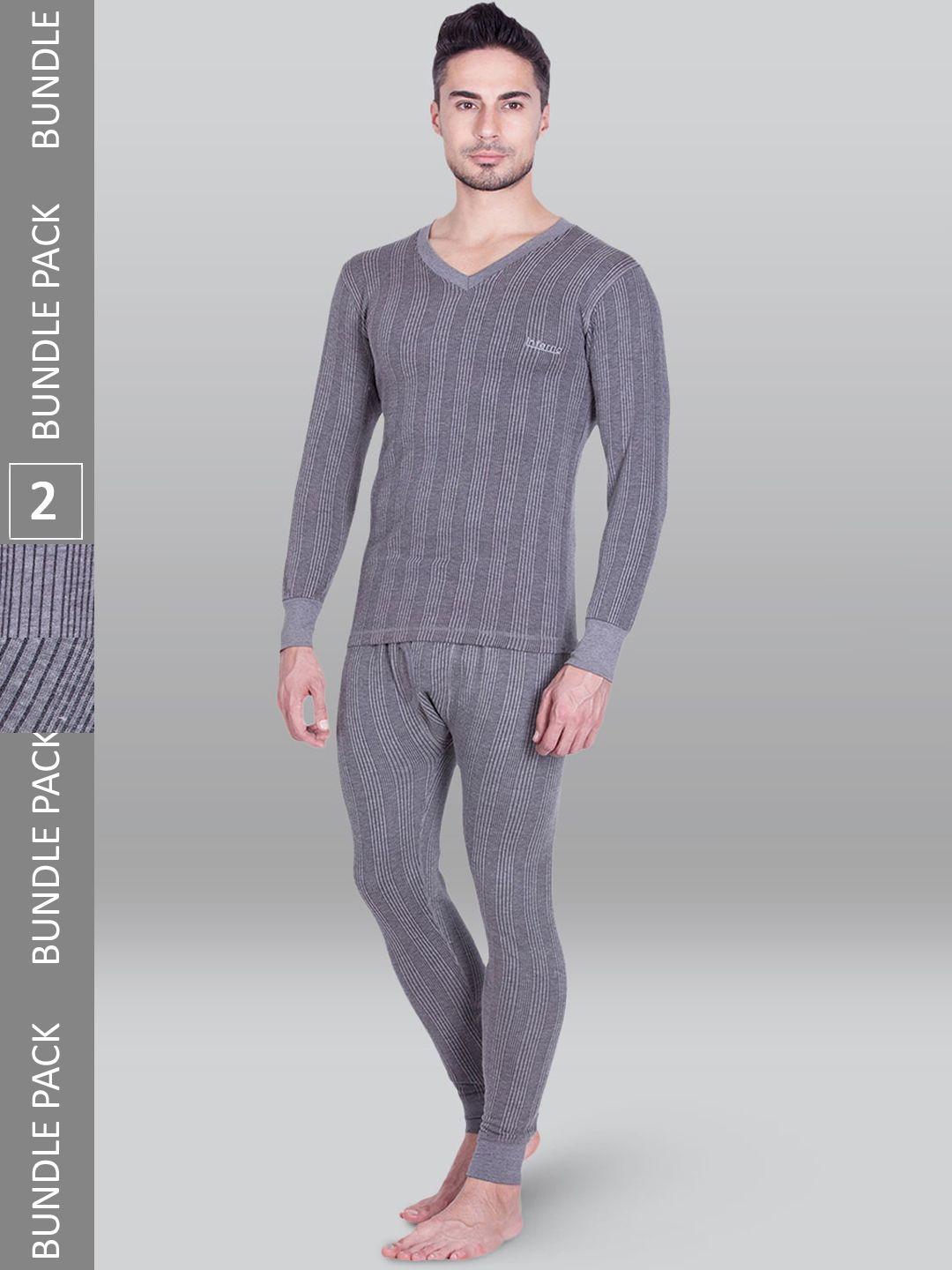 inferno pack of 2 ribbed cotton thermal set
