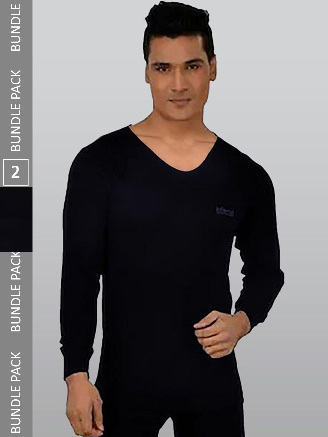 inferno pack of 2 ribbed thermal tops