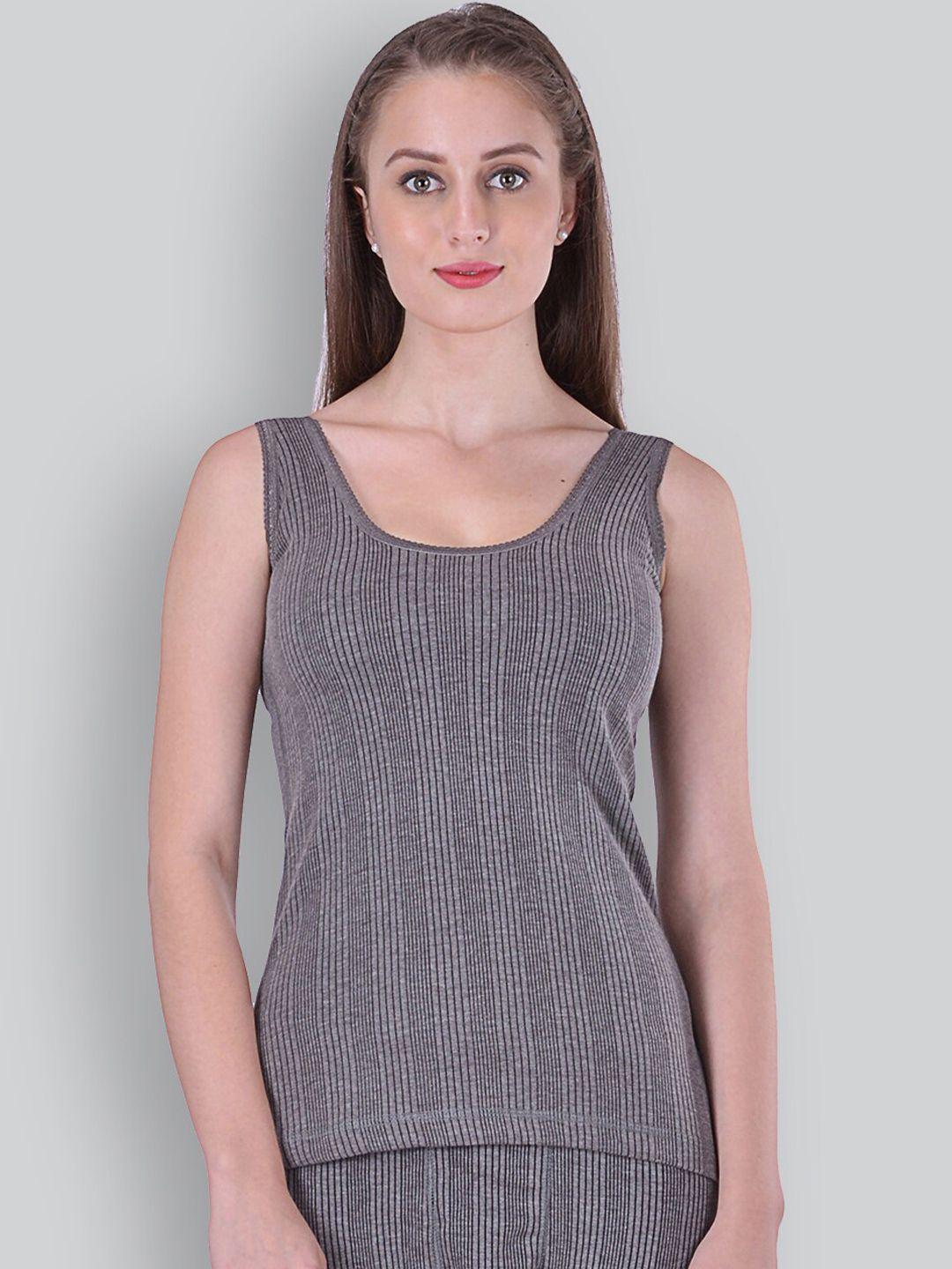inferno ribbed sleeveless cotton thermal top