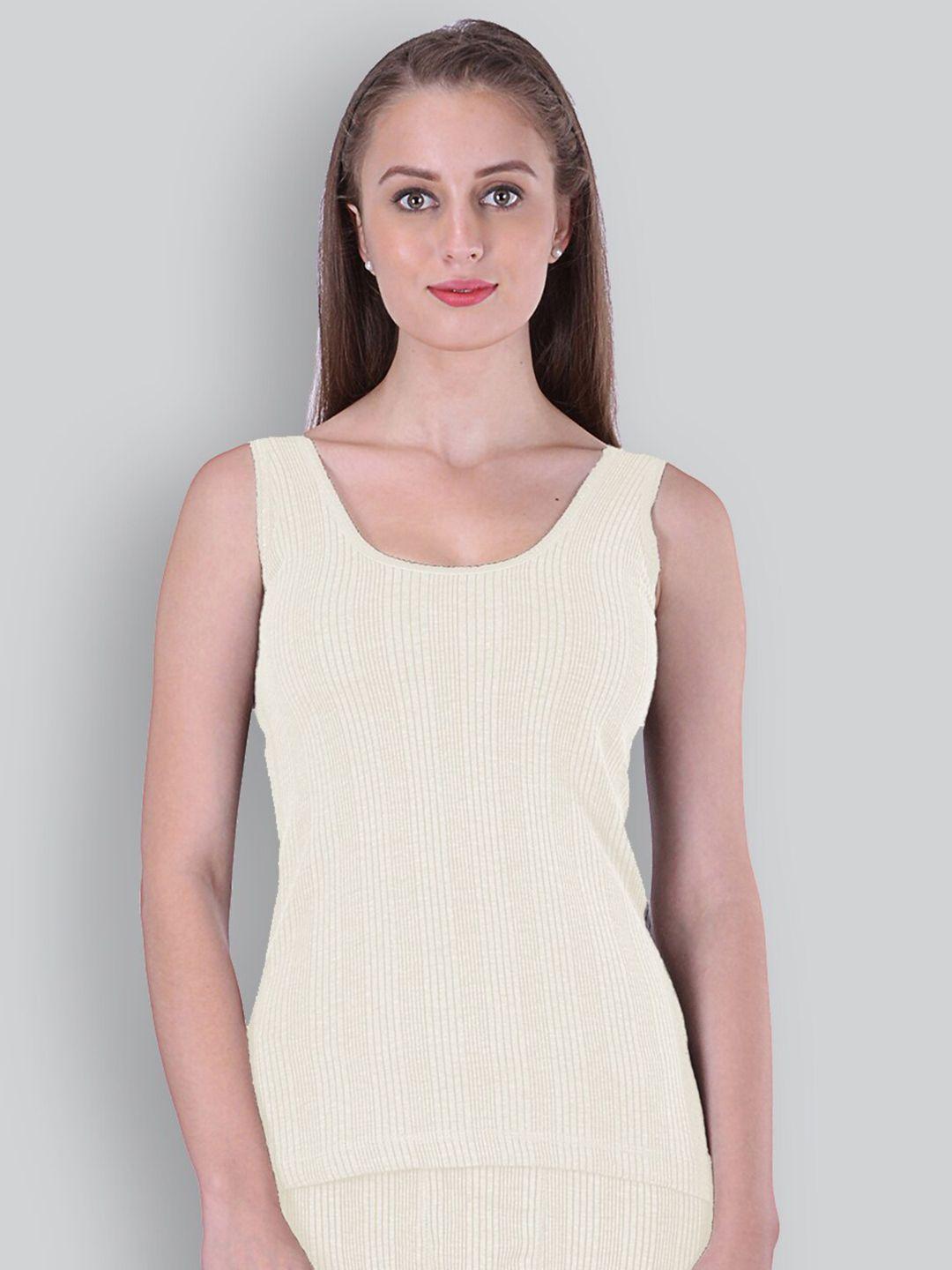 inferno ribbed sleeveless cotton thermal top
