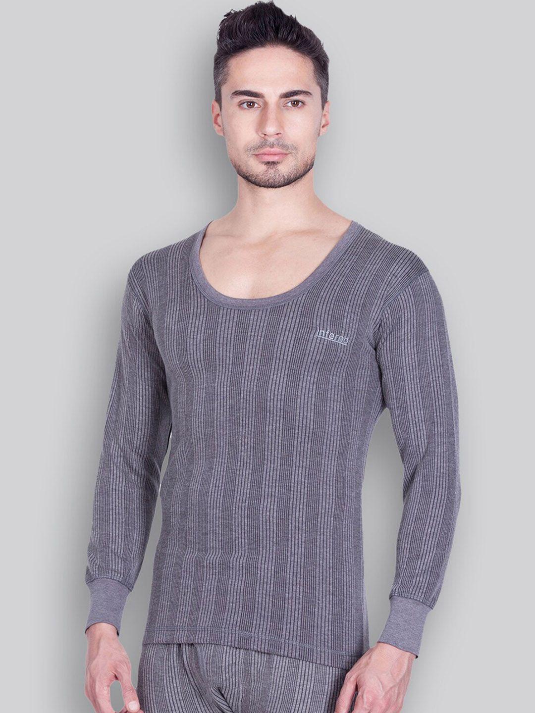 inferno striped ribbed thermal top