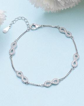 infinity sterling silver bracelet