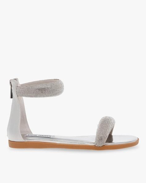 infuse-r flat sandals with zip-up opening