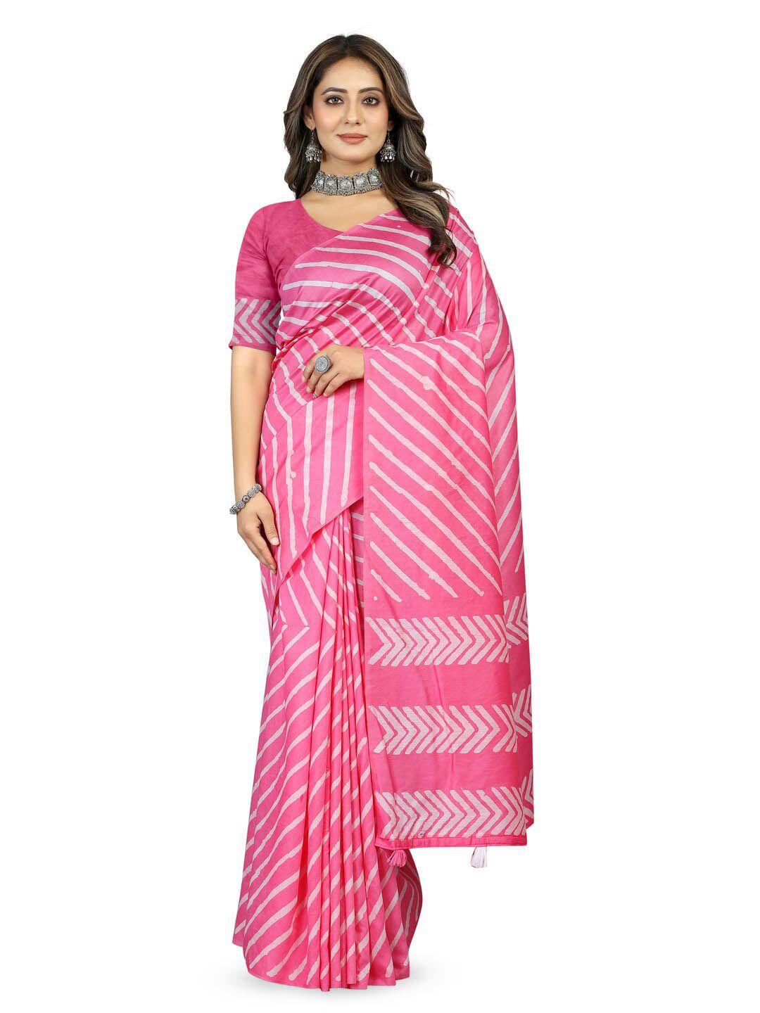 inithi striped printed saree