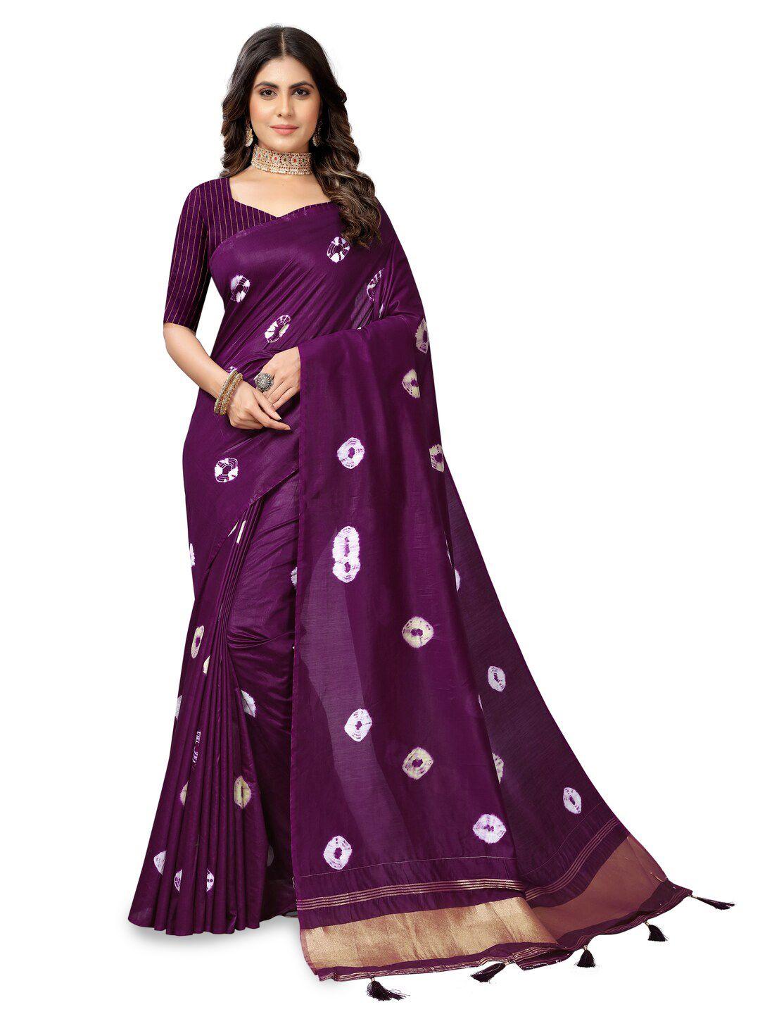 inithi tie and dye silk cotton saree