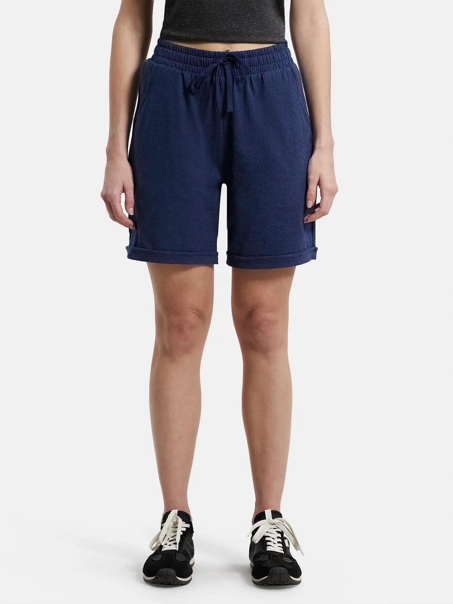 ink blue melange shorts - style number - aw23