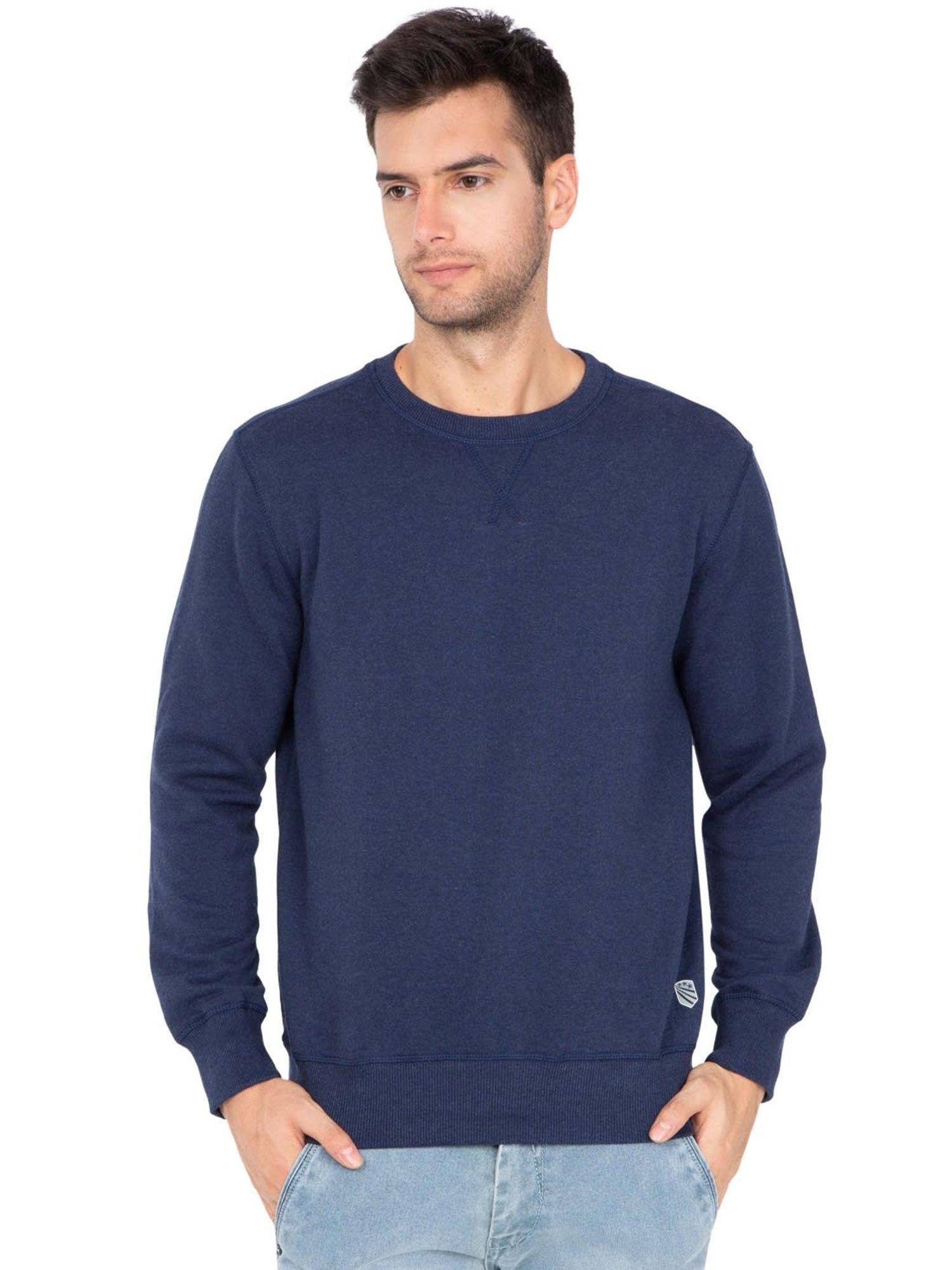 ink blue melange sweatshirt