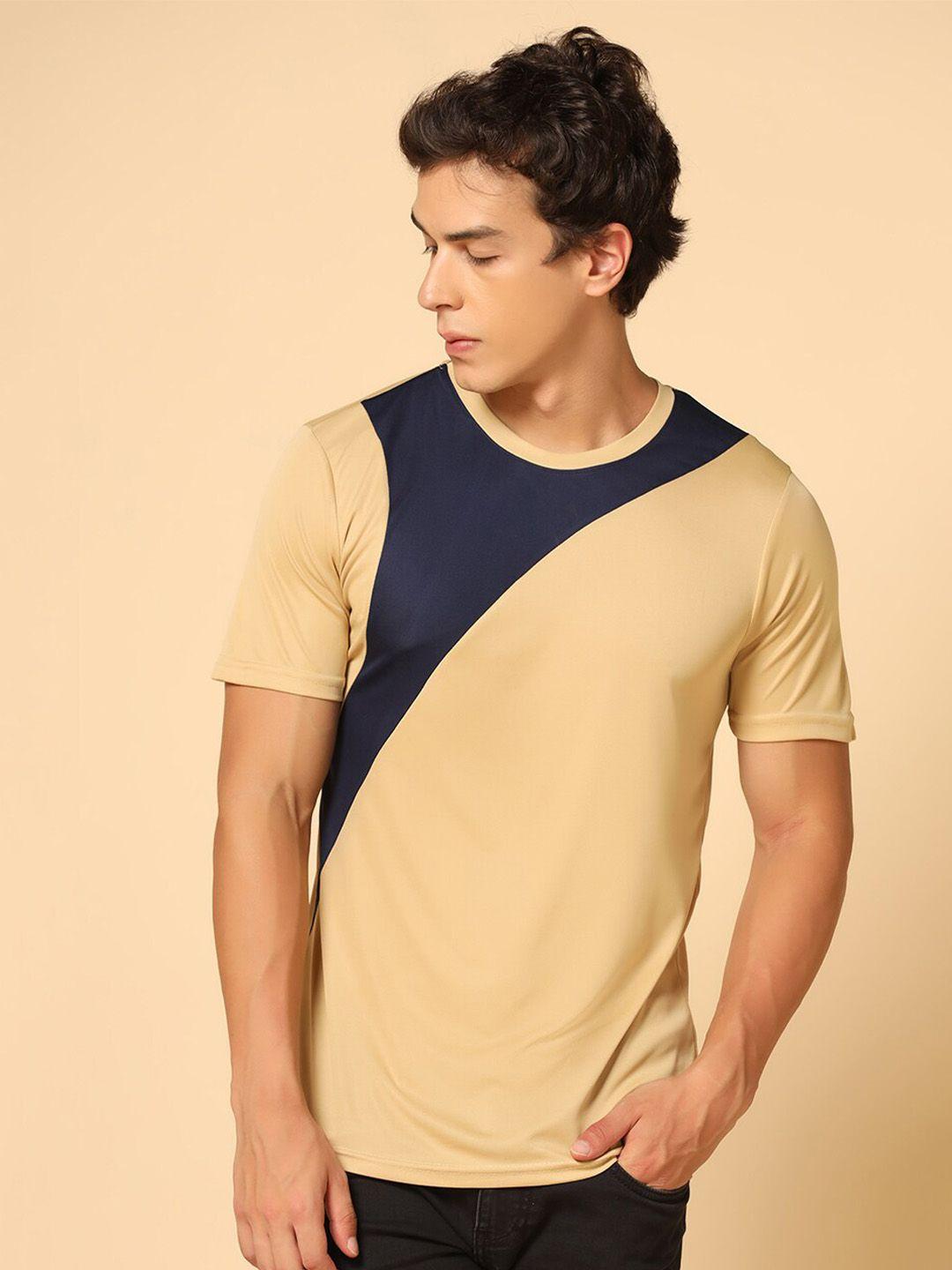 inkkr colourblocked round neck t-shirt