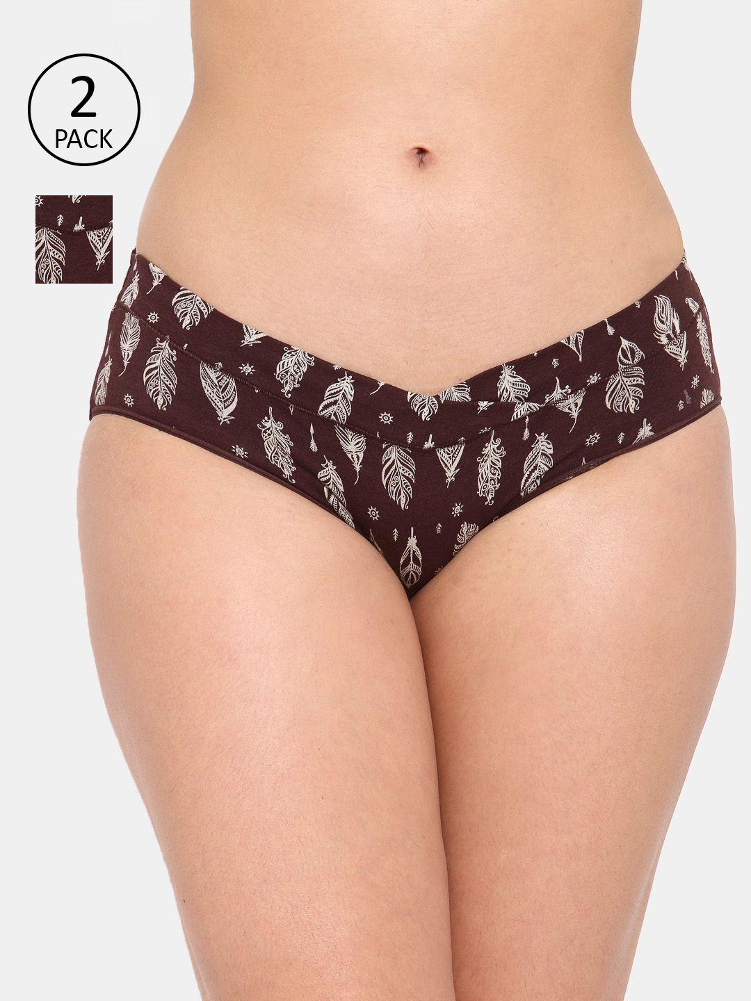 inner-sense-women-pack-of-2-brown-feather-printed-sustainable-organic-cotton-maternity-briefs-imp102