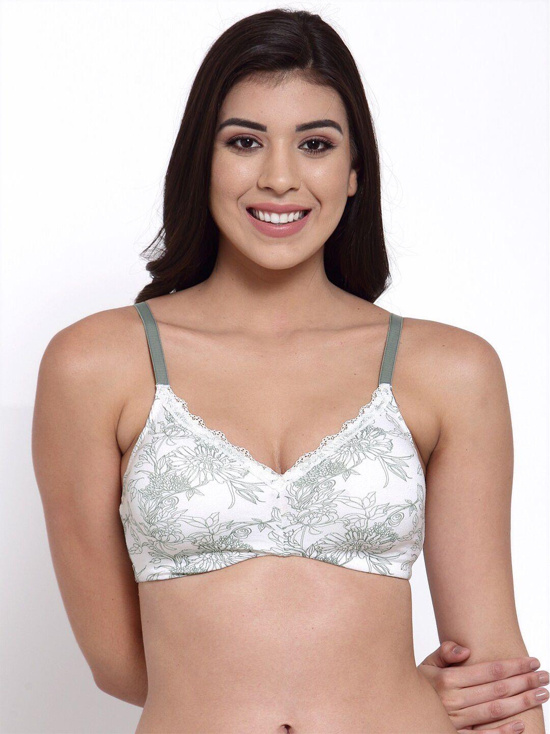 inner sense white & grey everyday bra organic cotton antimicrobal lightly padded sustainable isb105