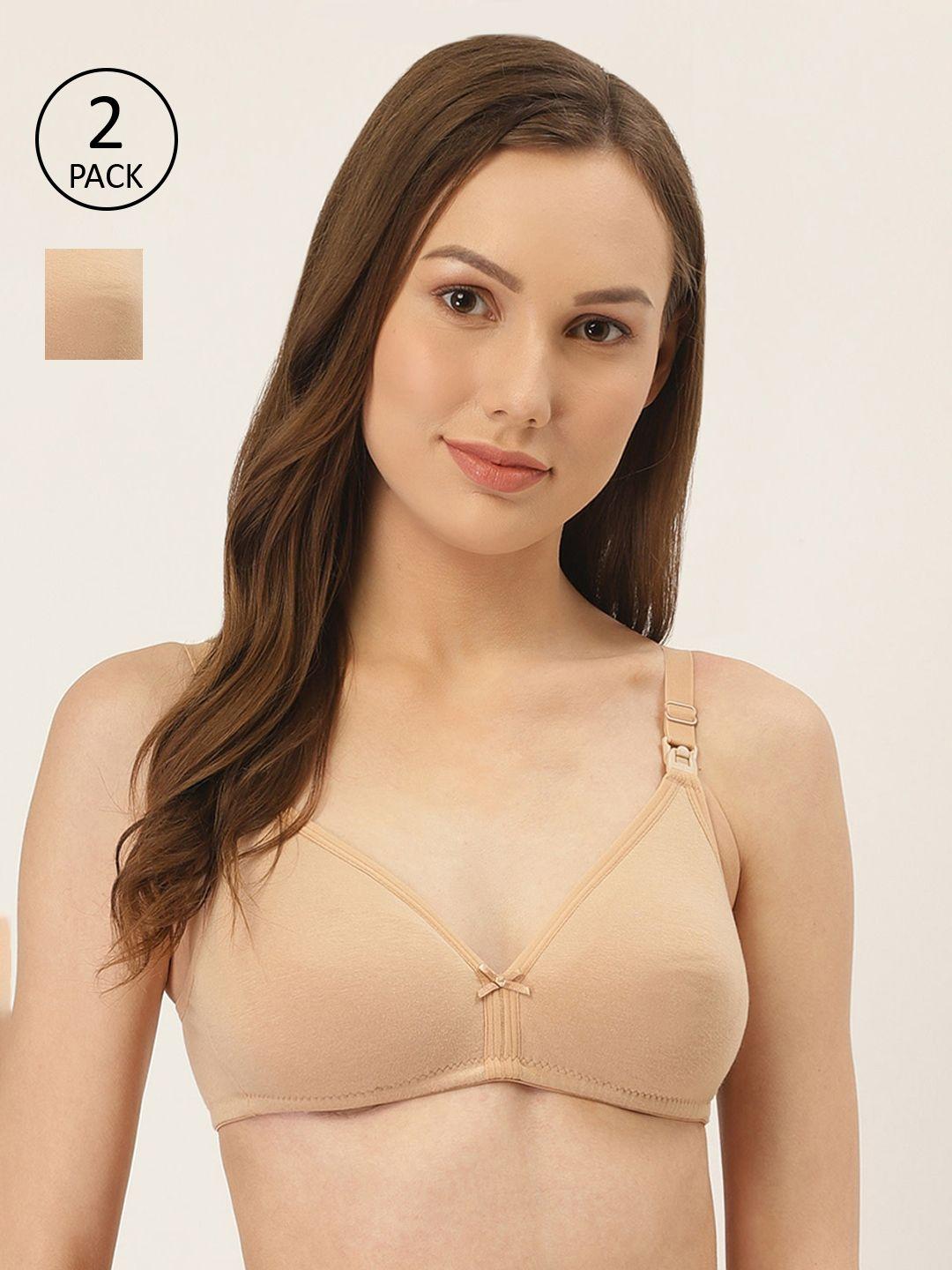inner sense women nude solid bra pack of 2 imb006e_6e--skin