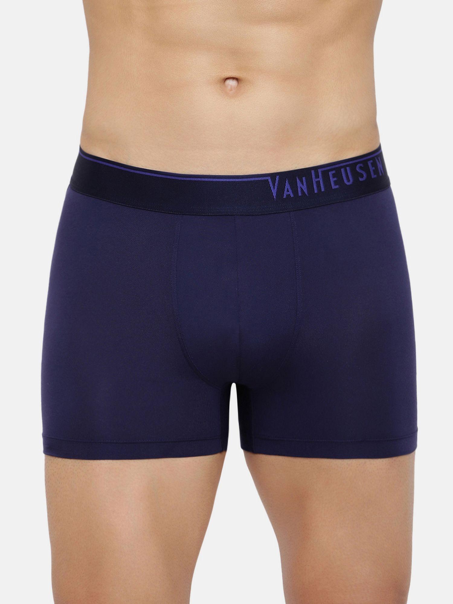 innerwear men blue solid trunks