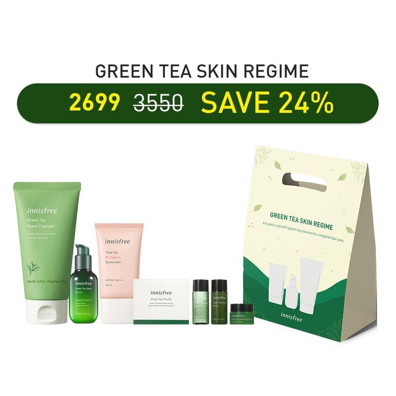 innisfree green tea skin regime kit