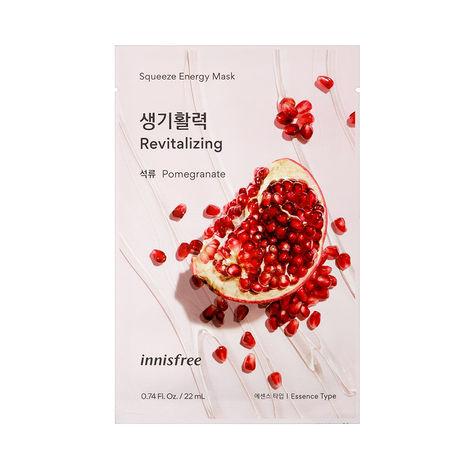 innisfree squeeze energy sheet mask - pomegrante