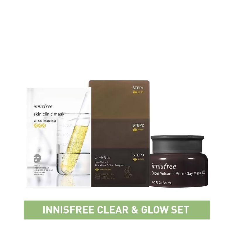 innisfree clear & glow set