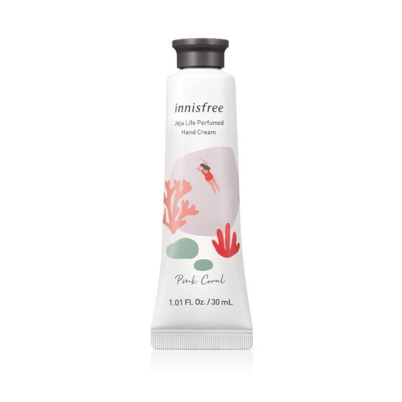 innisfree jeju life perfumed hand cream - pink coral